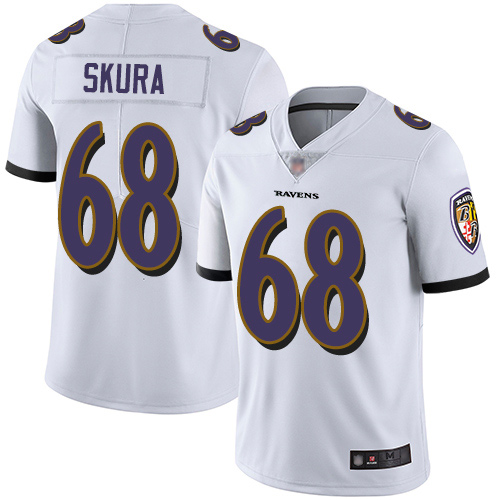 Baltimore Ravens Limited White Men Matt Skura Road Jersey NFL Football #68 Vapor Untouchable->women nfl jersey->Women Jersey